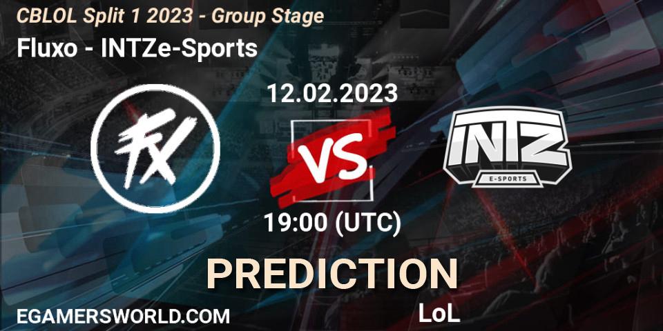 Fluxo - INTZ e-Sports: прогноз. 12.02.23, LoL, CBLOL Split 1 2023 - Group Stage