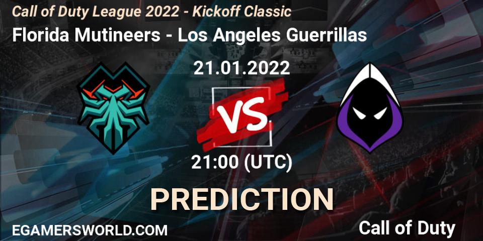 Florida Mutineers - Los Angeles Guerrillas: прогноз. 21.01.22, Call of Duty, Call of Duty League 2022 - Kickoff Classic