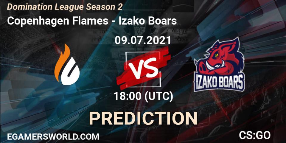 Copenhagen Flames - Izako Boars: прогноз. 09.07.2021 at 18:00, Counter-Strike (CS2), Domination League Season 2