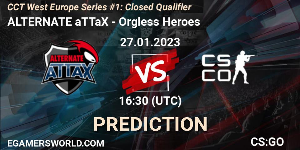 ALTERNATE aTTaX - Orgless Heroes: прогноз. 27.01.23, CS2 (CS:GO), CCT West Europe Series #1: Closed Qualifier