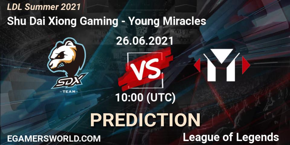 Shu Dai Xiong Gaming - Young Miracles: прогноз. 26.06.21, LoL, LDL Summer 2021