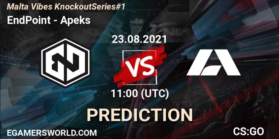 EndPoint - Apeks: прогноз. 23.08.2021 at 11:00, Counter-Strike (CS2), Malta Vibes Knockout Series #1