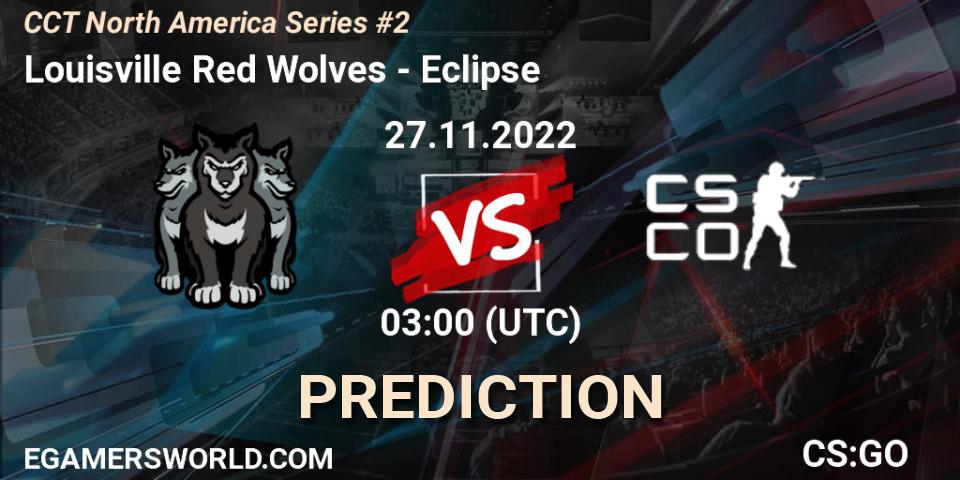 Louisville Red Wolves - Eclipse: прогноз. 27.11.22, CS2 (CS:GO), CCT North America Series #2