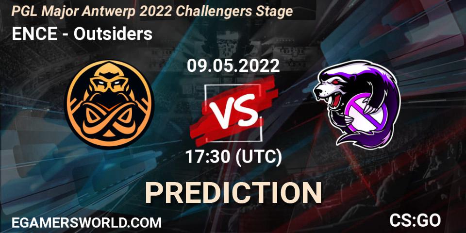 ENCE - Outsiders: прогноз. 09.05.2022 at 18:10, Counter-Strike (CS2), PGL Major Antwerp 2022 Challengers Stage