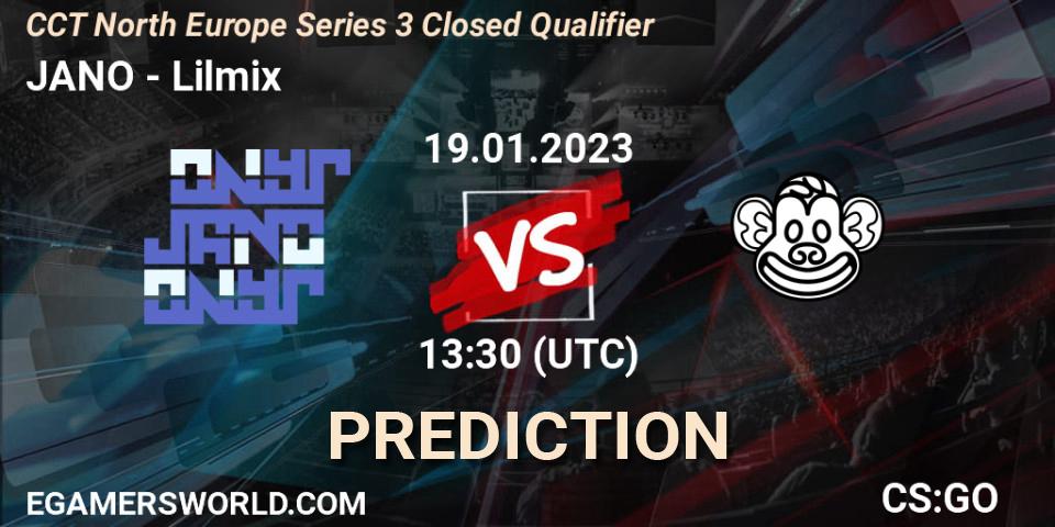 JANO - Lilmix: прогноз. 19.01.23, CS2 (CS:GO), CCT North Europe Series 3 Closed Qualifier