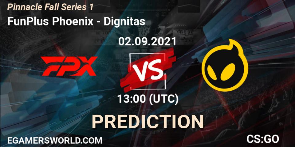 FunPlus Phoenix - Dignitas: прогноз. 02.09.2021 at 13:20, Counter-Strike (CS2), Pinnacle Fall Series #1