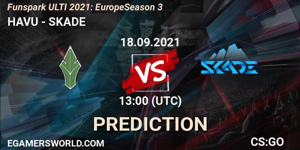 HAVU - SKADE: прогноз. 18.09.2021 at 12:15, Counter-Strike (CS2), Funspark ULTI 2021: Europe Season 3