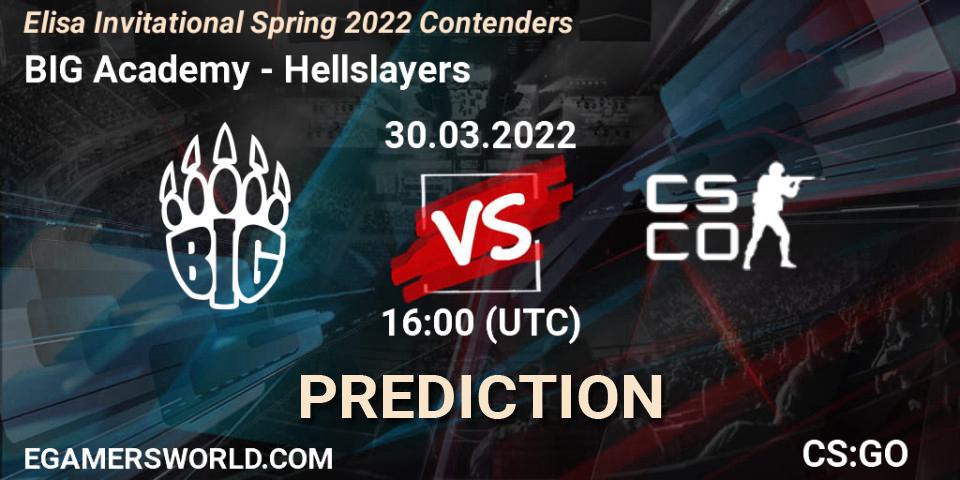 BIG Academy - Hellslayers: прогноз. 30.03.2022 at 13:00, Counter-Strike (CS2), Elisa Invitational Spring 2022 Contenders