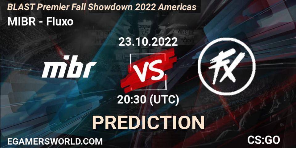 MIBR - Fluxo: прогноз. 23.10.22, CS2 (CS:GO), BLAST Premier Fall Showdown 2022 Americas