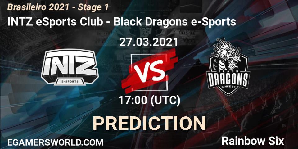 INTZ eSports Club - Black Dragons e-Sports: прогноз. 27.03.21, Rainbow Six, Brasileirão 2021 - Stage 1
