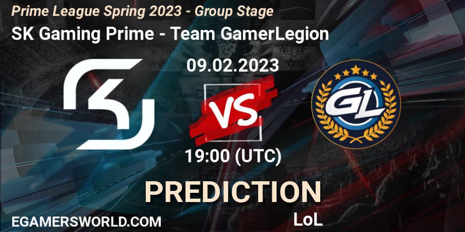 SK Gaming Prime - Team GamerLegion: прогноз. 09.02.23, LoL, Prime League Spring 2023 - Group Stage