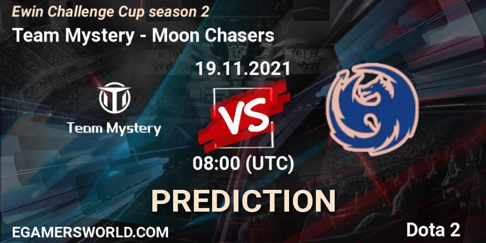 Team Mystery - Moon Chasers: прогноз. 19.11.2021 at 08:43, Dota 2, Ewin Challenge Cup season 2