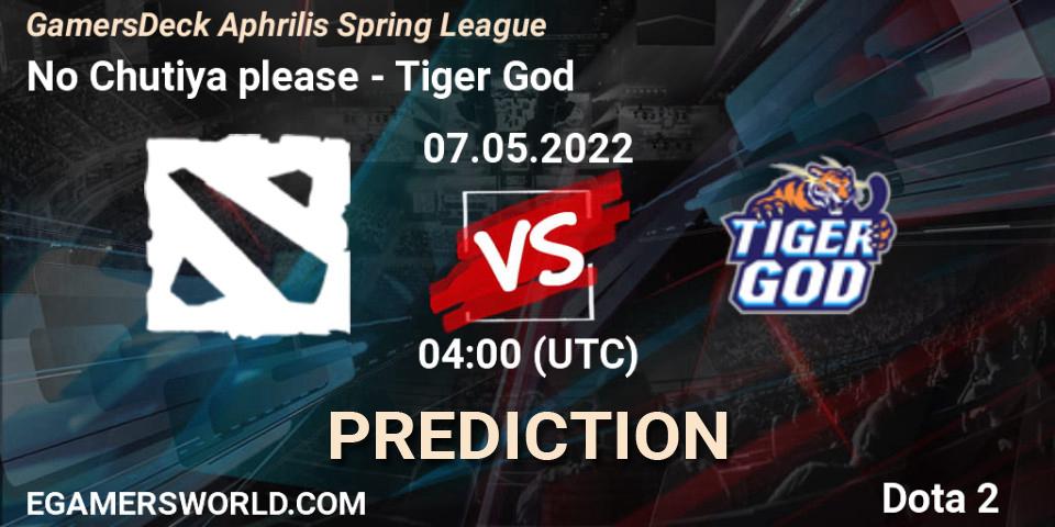 No Chutiya please - Tiger God: прогноз. 07.05.22, Dota 2, GamersDeck Aphrilis Spring League
