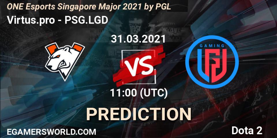 Virtus.pro - PSG.LGD: прогноз. 31.03.2021 at 11:43, Dota 2, ONE Esports Singapore Major 2021