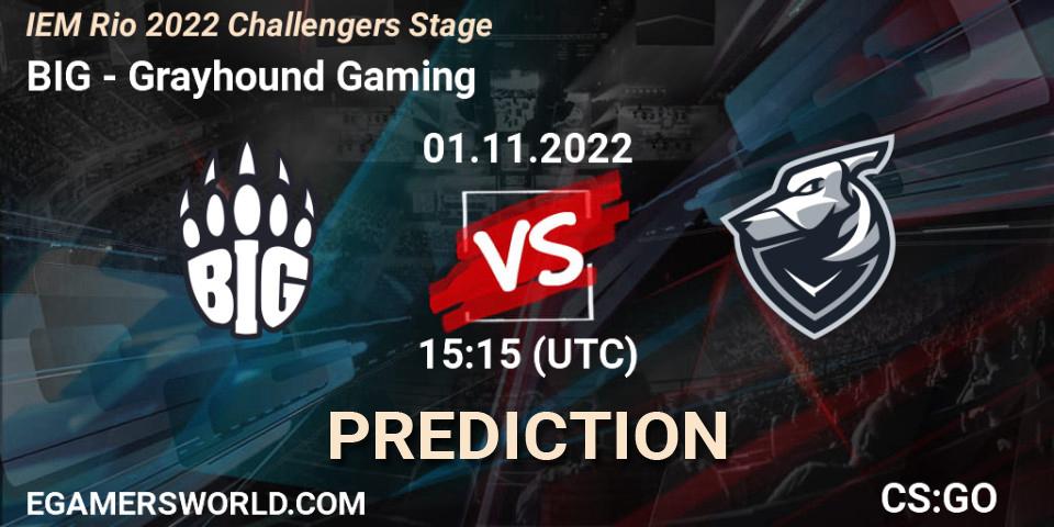 BIG - Grayhound Gaming: прогноз. 01.11.2022 at 15:35, Counter-Strike (CS2), IEM Rio 2022 Challengers Stage