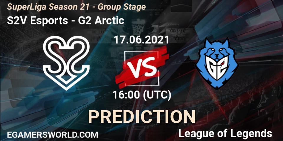 S2V Esports - G2 Arctic: прогноз. 17.06.2021 at 16:00, LoL, SuperLiga Season 21 - Group Stage 