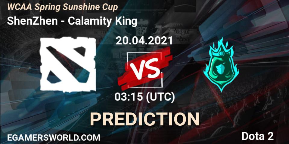 ShenZhen - Calamity King: прогноз. 20.04.2021 at 03:10, Dota 2, WCAA Spring Sunshine Cup