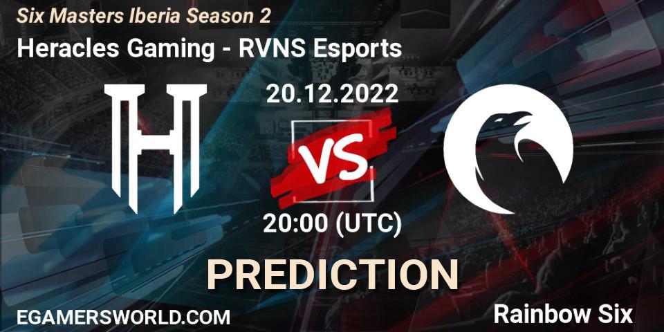 Heracles Gaming - RVNS Esports: прогноз. 20.12.2022 at 20:00, Rainbow Six, Six Masters Iberia Season 2