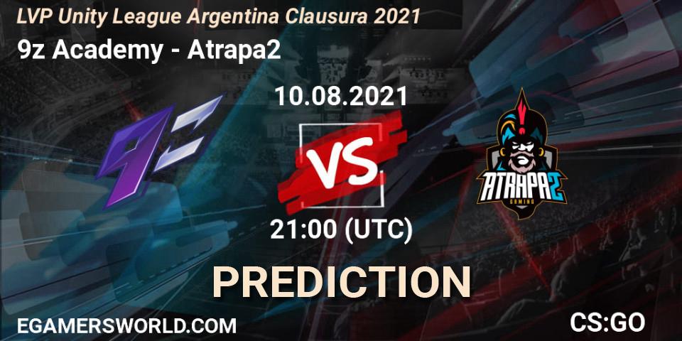 9z Academy - Atrapa2: прогноз. 10.08.21, CS2 (CS:GO), LVP Unity League Argentina Clausura 2021