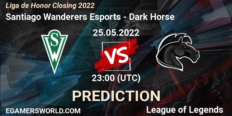 Santiago Wanderers Esports - Dark Horse: прогноз. 25.05.2022 at 23:00, LoL, Liga de Honor Closing 2022