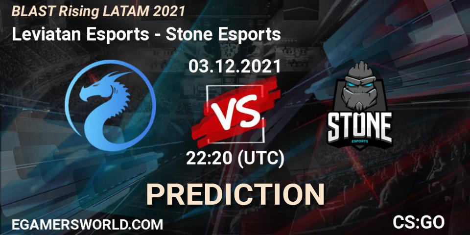 Leviatan Esports - Stone Esports: прогноз. 03.12.2021 at 22:20, Counter-Strike (CS2), BLAST Rising LATAM 2021