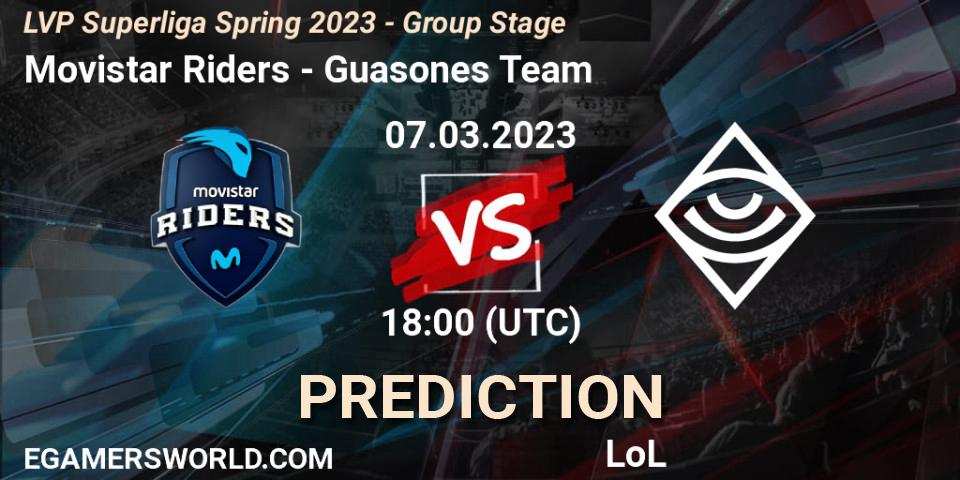 Movistar Riders - Guasones Team: прогноз. 07.03.2023 at 17:00, LoL, LVP Superliga Spring 2023 - Group Stage