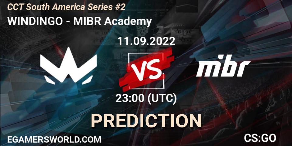 WINDINGO - MIBR Academy: прогноз. 11.09.2022 at 23:30, Counter-Strike (CS2), CCT South America Series #2