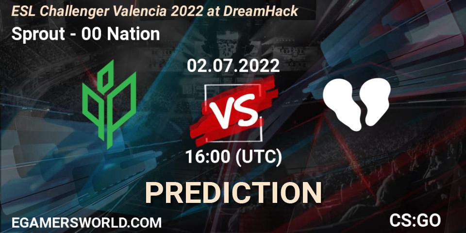 Sprout - 00 Nation: прогноз. 02.07.22, CS2 (CS:GO), ESL Challenger Valencia 2022 at DreamHack
