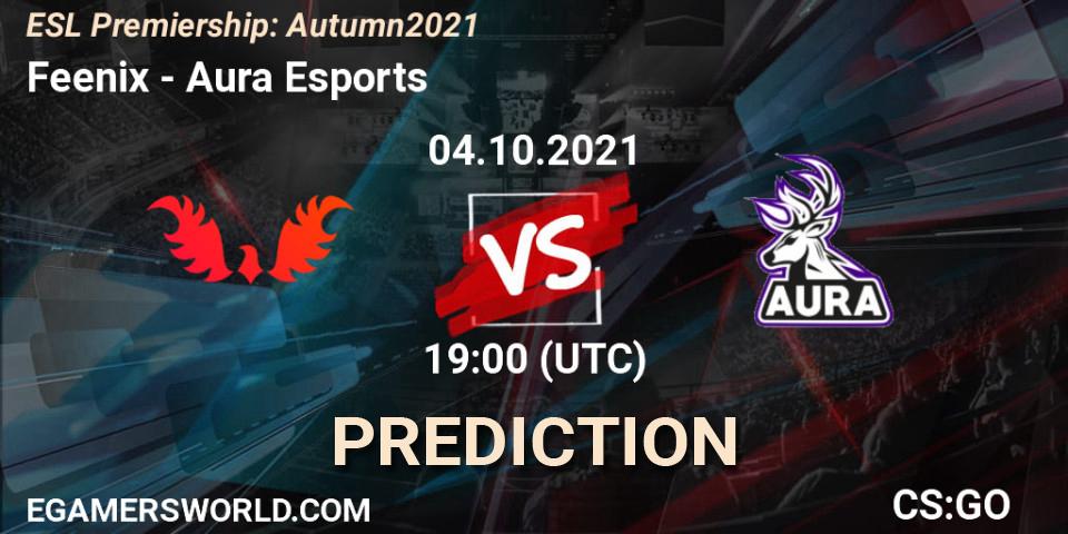 Feenix - Aura Esports: прогноз. 04.10.2021 at 19:00, Counter-Strike (CS2), ESL Premiership: Autumn 2021