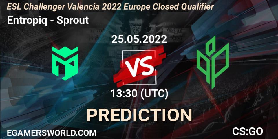 Entropiq - Sprout: прогноз. 25.05.2022 at 13:30, Counter-Strike (CS2), ESL Challenger Valencia 2022 Europe Closed Qualifier