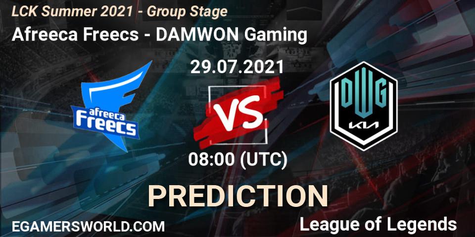 Afreeca Freecs - DAMWON Gaming: прогноз. 29.07.21, LoL, LCK Summer 2021 - Group Stage