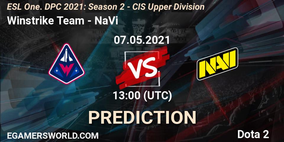 Winstrike Team - NaVi: прогноз. 07.05.2021 at 13:47, Dota 2, ESL One. DPC 2021: Season 2 - CIS Upper Division