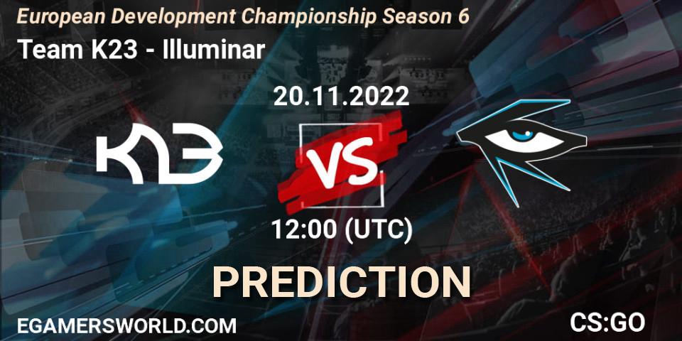 Team K23 - Illuminar: прогноз. 20.11.2022 at 12:00, Counter-Strike (CS2), European Development Championship Season 6