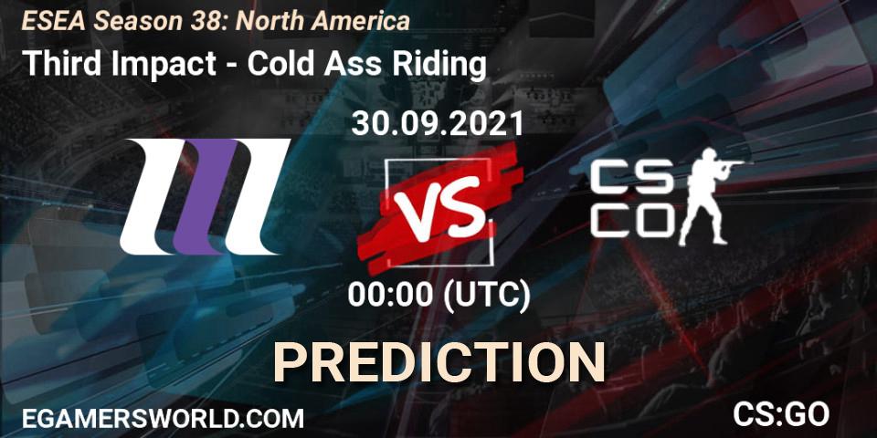 Third Impact - Cold Ass Riding: прогноз. 30.09.2021 at 00:00, Counter-Strike (CS2), ESEA Season 38: North America 