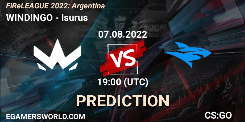 WINDINGO - Isurus: прогноз. 07.08.2022 at 19:15, Counter-Strike (CS2), FiReLEAGUE 2022: Argentina