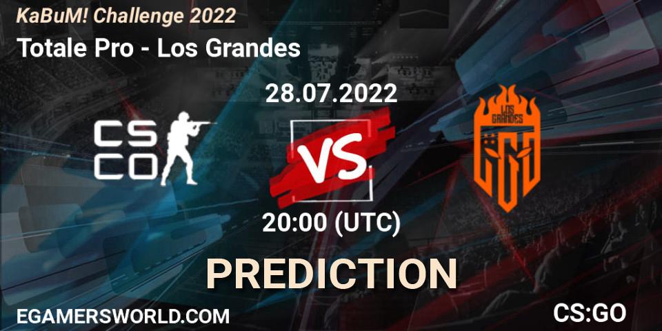 Totale Pro - Los Grandes: прогноз. 28.07.2022 at 20:00, Counter-Strike (CS2), KaBuM! Challenge 2022