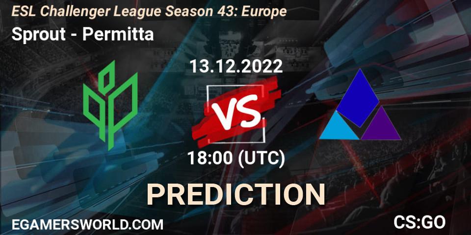 Sprout - Permitta: прогноз. 13.12.22, CS2 (CS:GO), ESL Challenger League Season 43: Europe