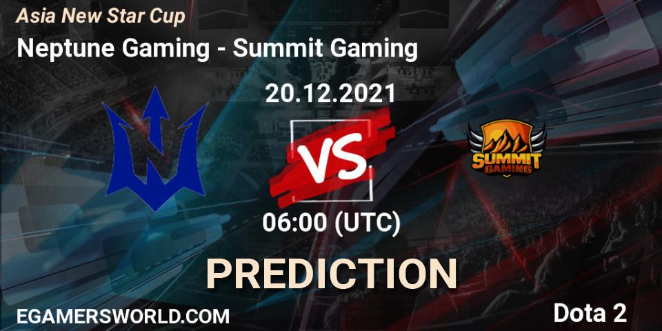 Neptune Gaming - Summit Gaming: прогноз. 20.12.2021 at 06:48, Dota 2, Asia New Star Cup