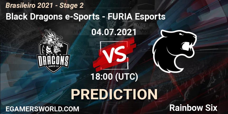 Black Dragons e-Sports - FURIA Esports: прогноз. 04.07.2021 at 18:00, Rainbow Six, Brasileirão 2021 - Stage 2
