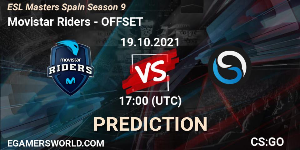 Movistar Riders - OFFSET: прогноз. 19.10.2021 at 17:00, Counter-Strike (CS2), ESL Masters Spain Season 9