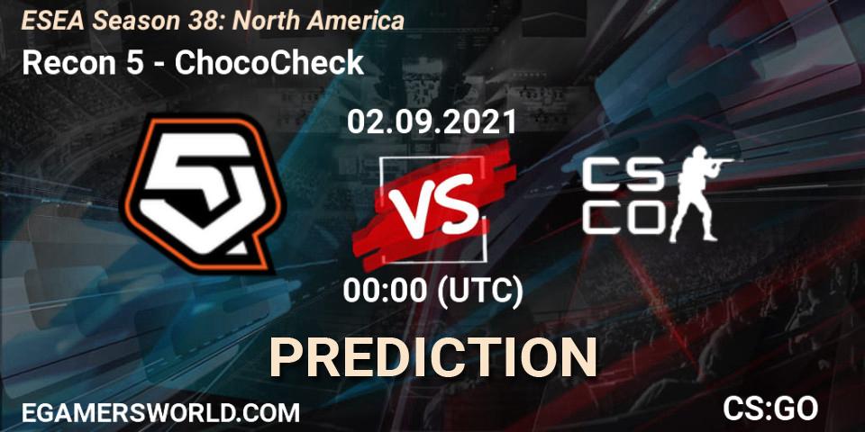 Recon 5 - ChocoCheck: прогноз. 28.09.21, CS2 (CS:GO), ESEA Season 38: North America 
