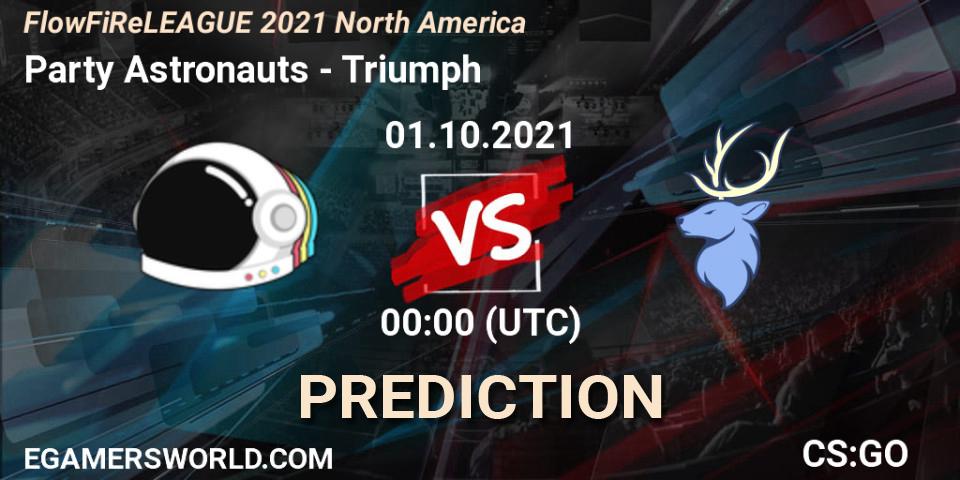 Party Astronauts - Triumph: прогноз. 01.10.2021 at 00:00, Counter-Strike (CS2), FiReLEAGUE 2021: North America