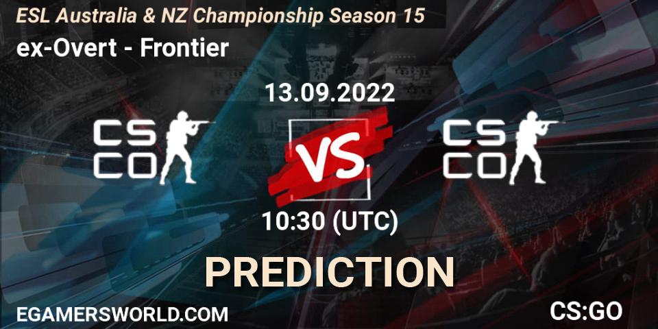 Antic Esports - Frontier: прогноз. 13.09.2022 at 10:25, Counter-Strike (CS2), ESL ANZ Champs Season 15