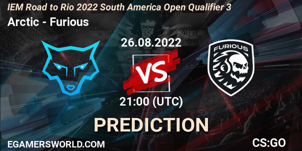 Arctic - Furious: прогноз. 26.08.2022 at 21:10, Counter-Strike (CS2), IEM Road to Rio 2022 South America Open Qualifier 3
