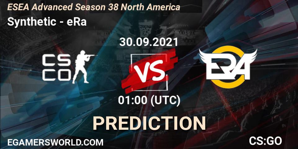 Synthetic - eRa: прогноз. 30.09.2021 at 01:10, Counter-Strike (CS2), ESEA Advanced Season 38 North America