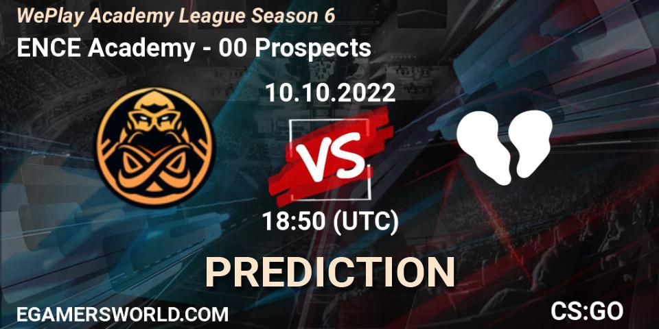 ENCE Academy - 00 Prospects: прогноз. 13.10.2022 at 20:35, Counter-Strike (CS2), WePlay Academy League Season 6