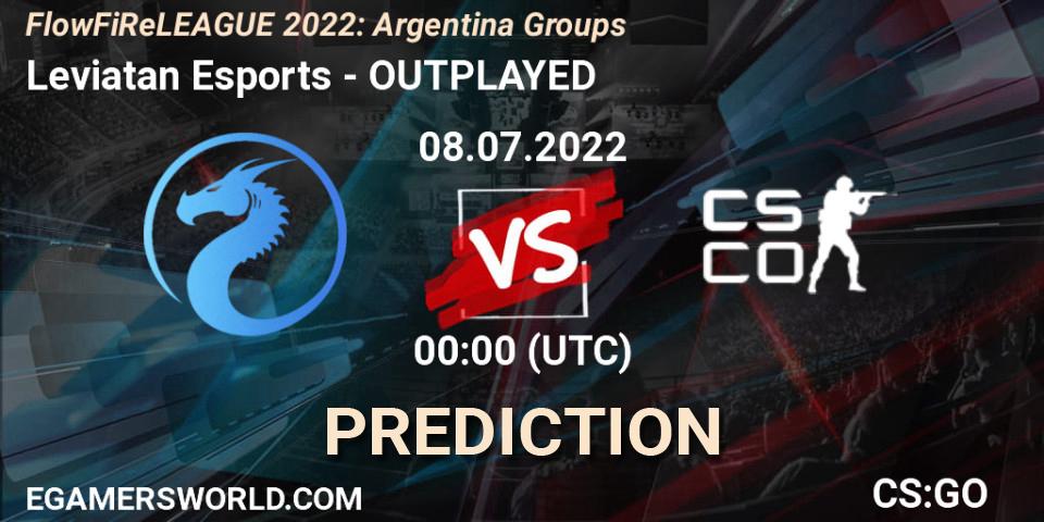 Leviatan Esports - OUTPLAYED: прогноз. 08.07.2022 at 00:00, Counter-Strike (CS2), FlowFiReLEAGUE 2022: Argentina Groups