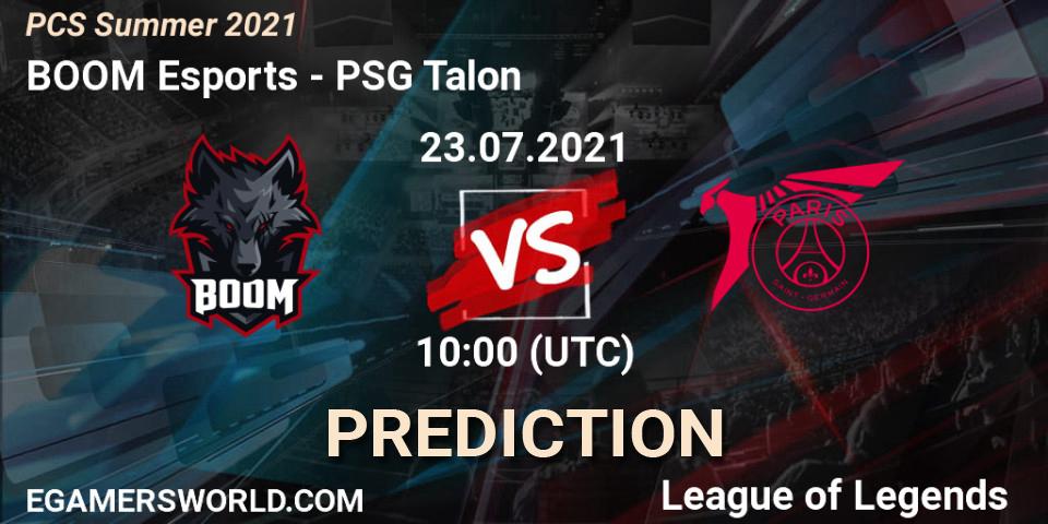 BOOM Esports - PSG Talon: прогноз. 23.07.2021 at 10:00, LoL, PCS Summer 2021