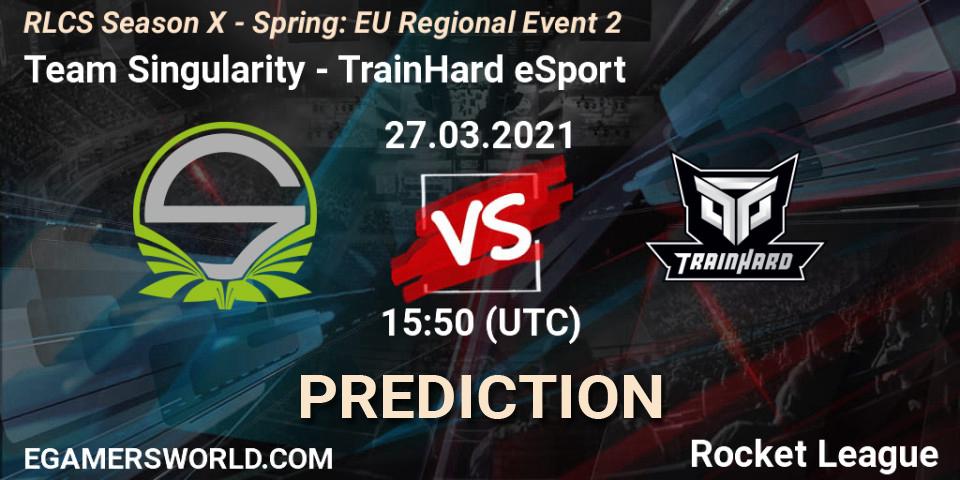 Team Singularity - TrainHard eSport: прогноз. 27.03.21, Rocket League, RLCS Season X - Spring: EU Regional Event 2