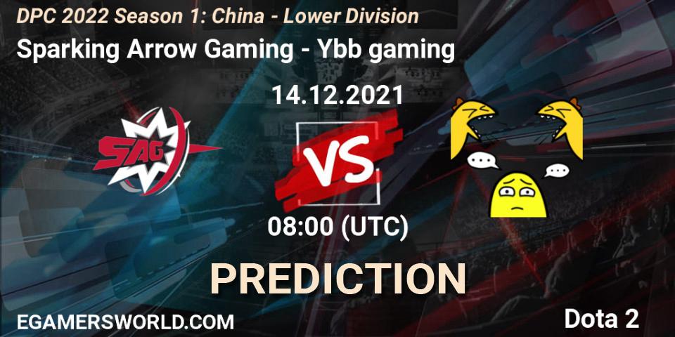 Sparking Arrow Gaming - Ybb gaming: прогноз. 14.12.2021 at 07:55, Dota 2, DPC 2022 Season 1: China - Lower Division
